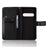 For Natural AI Phone Leather Wallet Case with Strap Diamond Texture Phone Cover - Black - 5