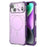 For iPhone 14 Case Shockproof Airbag PC+TPU Phone Cover Compatible with MagSafe - Purple - 1
