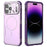 For iPhone 14 Pro Max Case Shockproof Airbag PC+TPU Phone Cover Compatible with MagSafe - Purple - 2