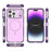 For iPhone 14 Pro Max Case Shockproof Airbag PC+TPU Phone Cover Compatible with MagSafe - Purple - 4
