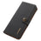 KHAZNEH For Samsung Galaxy A54 5G RFID Blocking Genuine Leather Shockproof Phone Case with Viewing Stand Wallet - Black - 6