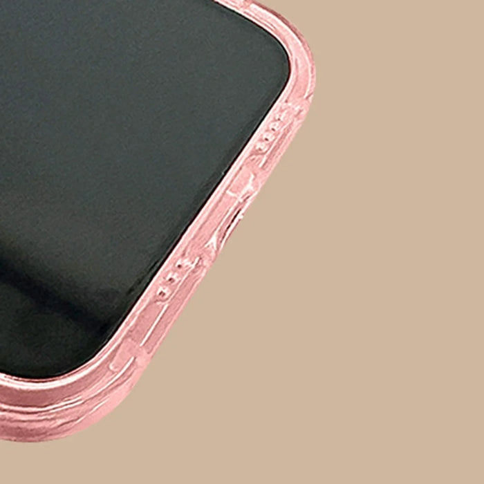 For iPhone 17 Pro Max Case with Flip Mirror 3D Heart Butterfly Bow Cartoon TPU + PC Protective Cover - Pink - 5