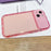 For iPhone 13 Case with Flip Mirror Lens Protection TPU + PC Shockproof Phone Shell - Pink - 2
