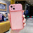 For iPhone 17 Case with Flip Mirror Lens Protection TPU + PC Shockproof Phone Shell - Pink - 1