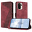 For OnePlus Ace 6 Ultra 5G Leather Case 7-Shaped Pattern Wallet Stand Shockproof Phone Cover - Brown - 1