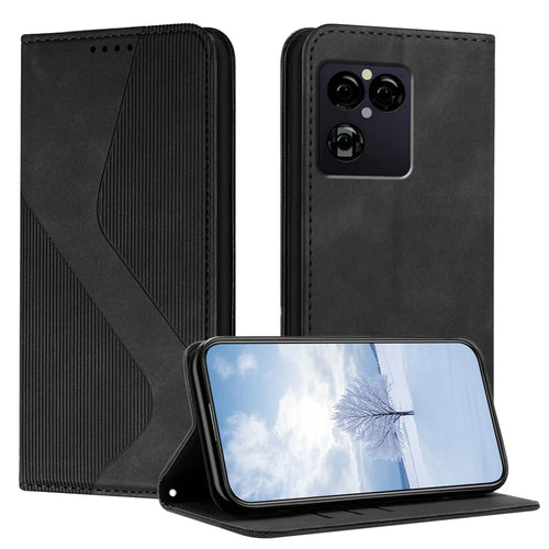 For Sony Xperia 1 VIII Phone Cover Skin-touch Feel Leather Wallet Case with Stand - Black - 1