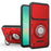 For Samsung Galaxy S25 FE Case with Slide Camera Cover Ring Kickstand PC + TPU Phone Shell - Red - 2