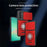 For Samsung Galaxy A36 5G Case with Slide Camera Cover Ring Kickstand PC + TPU Phone Shell - Red - 2