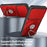 For Samsung Galaxy A36 5G Case with Slide Camera Cover Ring Kickstand PC + TPU Phone Shell - Red - 4