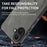 WANLONFENG for iPhone 16 SD1 Series Magnetic Case Nappa Texture PC TPU Phone Cover - Grey - 4