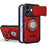 For iPhone 17 Case with Slide Camera Cover Ring Kickstand PC + TPU Phone Shell - Red - 1
