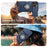 For iPhone 15 Pro Max Case with Slide Camera Cover Ring Kickstand PC + TPU Phone Shell - Dark Blue - 5
