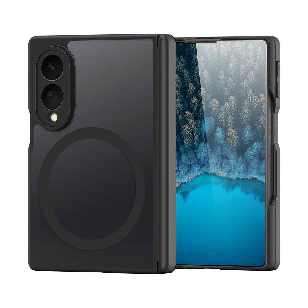 DUX DUCIS for Samsung Galaxy Z Fold8 Magnetic Case  Expn Series PC + TPU Phone Back Cover - Black - 1