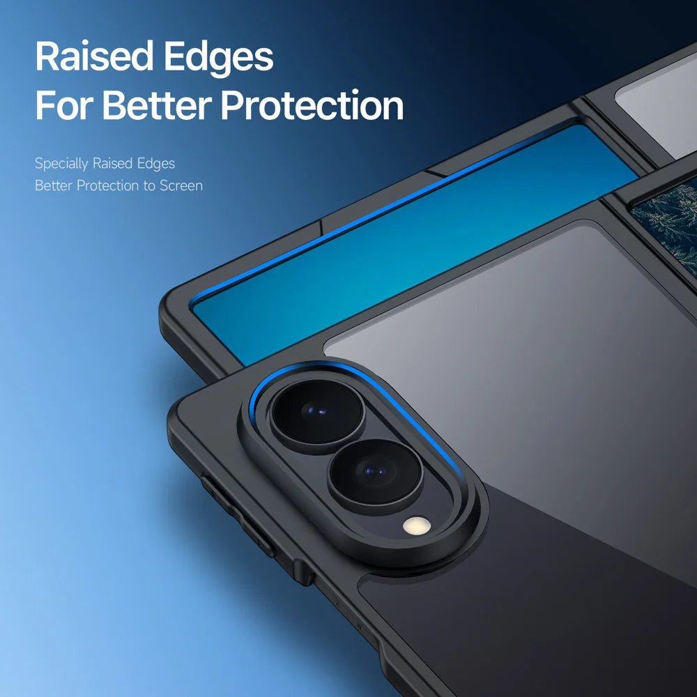 DUX DUCIS for Samsung Galaxy Z Fold8 Aimo Series PC + TPU Clear Back Phone Cover (REACH Certification) - Black - 7