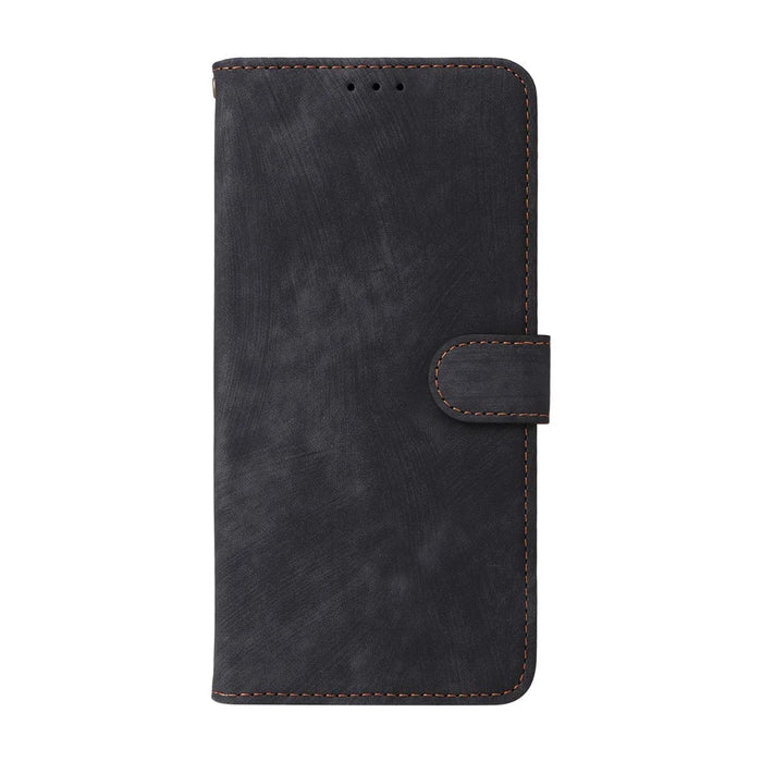 For SoftBank Natural AI Phone Case Wallet RFID Blocking PU Leather Phone Cover Stand with Strap - Black - 7