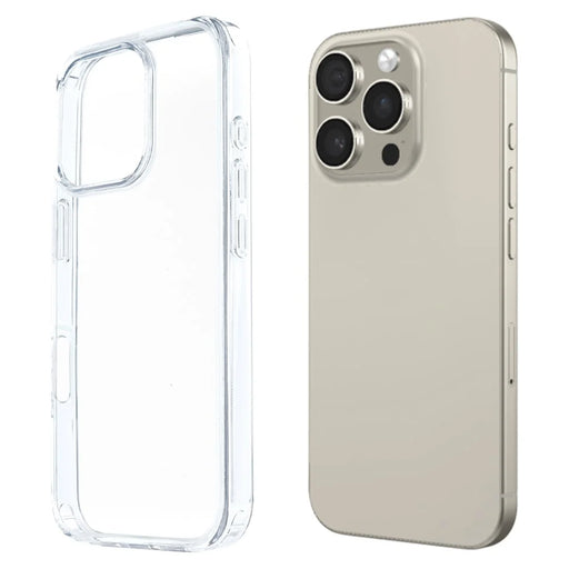COTECi For iPhone 16 Pro Max Clear Phone Case AI Camera Cutout Shockproof TPU PC Back Cover - 1