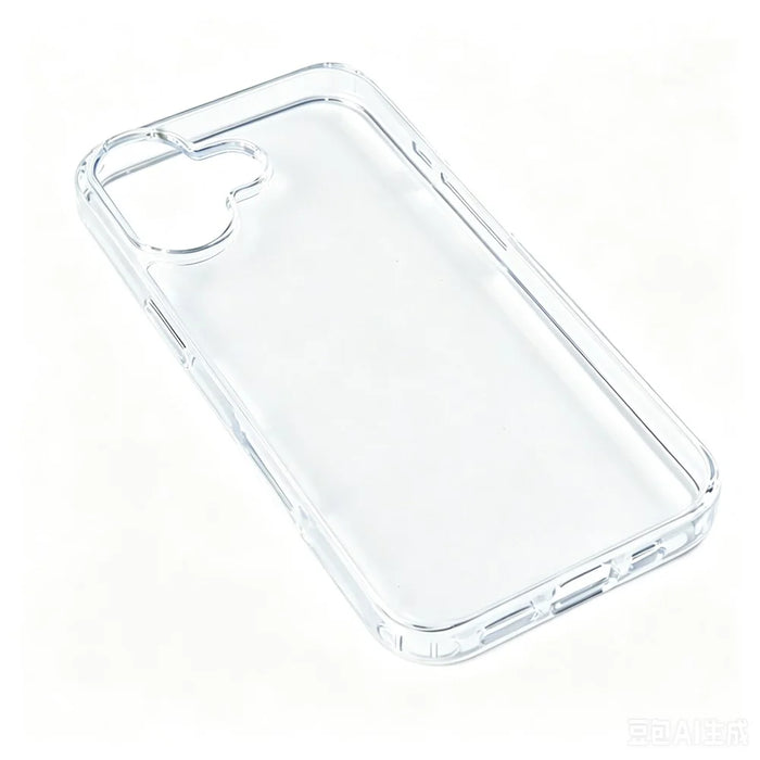 COTECi For iPhone 16 Plus Clear Phone Case AI Camera Cutout Shockproof TPU PC Back Cover - 4
