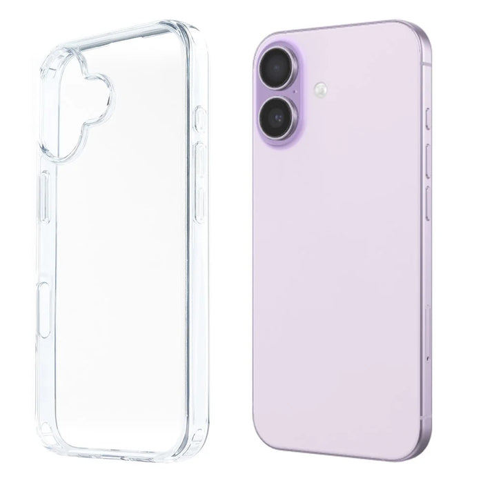 COTECi For iPhone 16 Clear Phone Case AI Camera Cutout Shockproof TPU PC Back Cover - 1