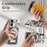 For iPhone 17 Magnetic Case Kickstand TPU+PC+PU Leather Litchi Texture Phone Back Cover - Grey - 4
