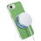 For iPhone 16e  /  17e Magnetic Case Ring Kickstand Fine Grid Texture Leather + PC + TPU Phone Cover - Green - 5