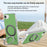 For iPhone 16e  /  17e Magnetic Case Ring Kickstand Fine Grid Texture Leather + PC + TPU Phone Cover - Green - 7