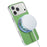 For iPhone 17 Pro Magnetic Case Ring Kickstand Fine Grid Texture Leather + PC + TPU Phone Cover - Green - 5