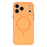 For iPhone 17 Pro Magnetic Case TPU + PC Shockproof Phone Cover with Electroplated Buttons - Orange - 2
