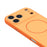 For iPhone 17 Pro Magnetic Case TPU + PC Shockproof Phone Cover with Electroplated Buttons - Orange - 6