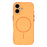 For iPhone 17 Magnetic Case TPU + PC Shockproof Phone Cover with Electroplated Buttons - Orange - 2