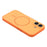For iPhone 17 Magnetic Case TPU + PC Shockproof Phone Cover with Electroplated Buttons - Orange - 5