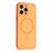 For iPhone 16 Pro Magnetic Case TPU + PC Shockproof Phone Cover with Electroplated Buttons - Orange - 1