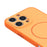 For iPhone 16 Pro Magnetic Case TPU + PC Shockproof Phone Cover with Electroplated Buttons - Orange - 6