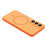 For Samsung Galaxy S25 FE Magnetic Case TPU + PC Shockproof Phone Cover with Electroplated Buttons - Orange - 5