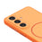 For Samsung Galaxy S25 FE Magnetic Case TPU + PC Shockproof Phone Cover with Electroplated Buttons - Orange - 6