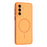 For Samsung Galaxy A57 5G Magnetic Case TPU + PC Shockproof Phone Cover with Electroplated Buttons - Orange - 1