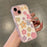 For iPhone 15 Case Colorful Floral Pattern Soft TPU Shockproof Phone Cover - Pink - 1