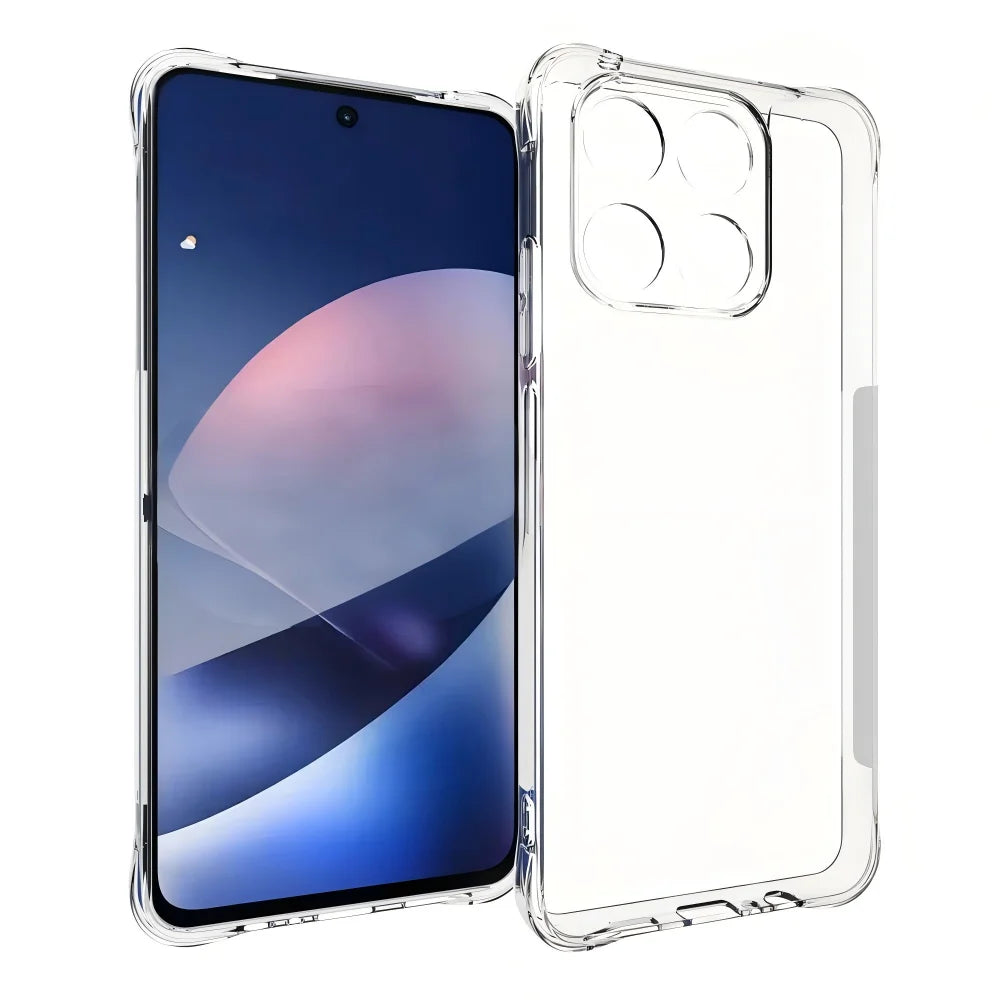 WANLONFENG for Motorola Moto G37 Power 5G WL Series Case 2.0mm TPU Phone Cover with Tempered Glass Film - Transparent - 2