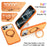 For iPhone 18 Pro / 17 Pro Magnetic Case Ring Holder Kickstand PC + TPU Dual-Layer Protective Phone Cover - Orange - 7