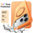 For iPhone 18 Pro Max / 17 Pro Max Magnetic Case Ring Holder Kickstand PC + TPU Dual-Layer Protective Phone Cover - Orange - 3