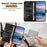 For Google Pixel 11 Pro XL Leather Case Litchi Texture Wallet Stand Anti Drop Phone Cover with Wrist Strap - Black - 3