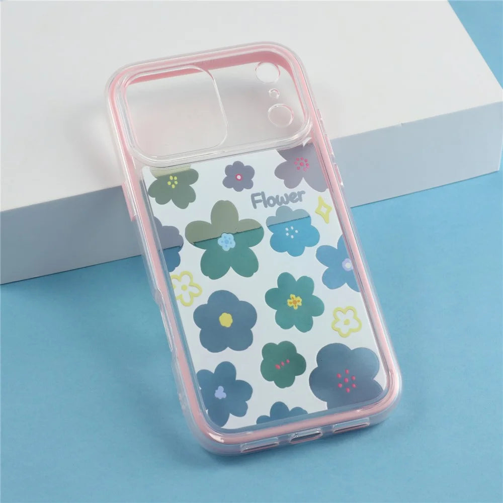 For iPhone 17 Pro Case Colorful Floral Pattern Soft TPU Shockproof Phone Cover - Pink - 6