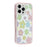 For iPhone 16 Pro Max Case Colorful Floral Pattern Soft TPU Shockproof Phone Cover - Pink - 3