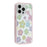 For iPhone 15 Pro Max Case Colorful Floral Pattern Soft TPU Shockproof Phone Cover - Pink - 3