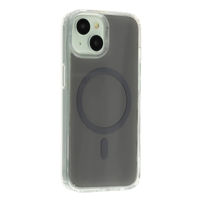 For iPhone 14 / 13 Magnetic Case PC + TPU Drop-Resistant Protective Phone Cover - Grey - 2