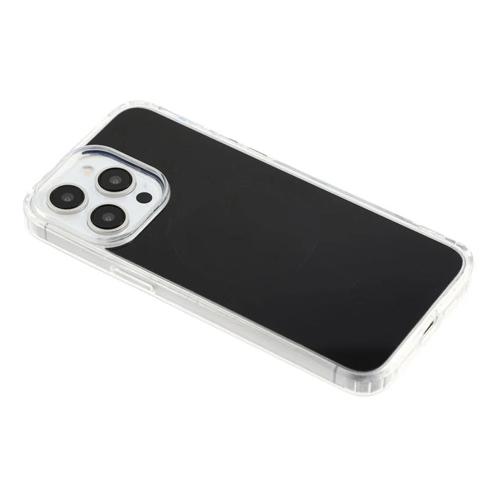 For iPhone 15 Pro Magnetic Case PC + TPU Drop-Resistant Protective Phone Cover - Black - 4