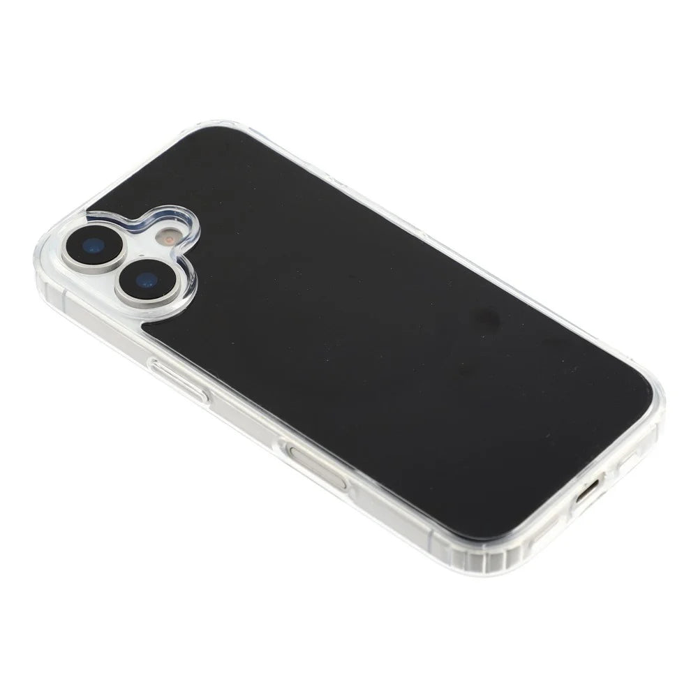 For iPhone 16 Magnetic Case PC + TPU Drop-Resistant Protective Phone Cover - Black - 4