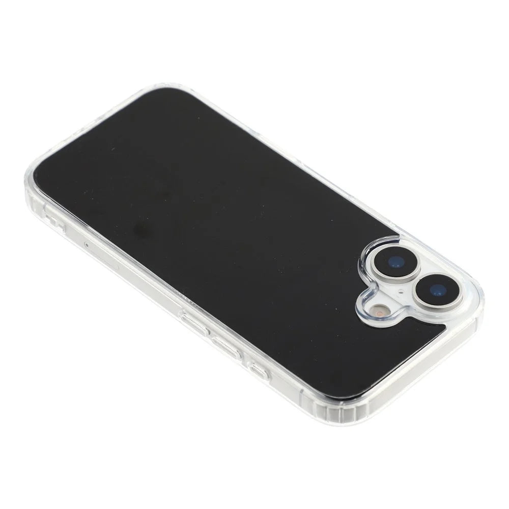 For iPhone 16 Magnetic Case PC + TPU Drop-Resistant Protective Phone Cover - Black - 5