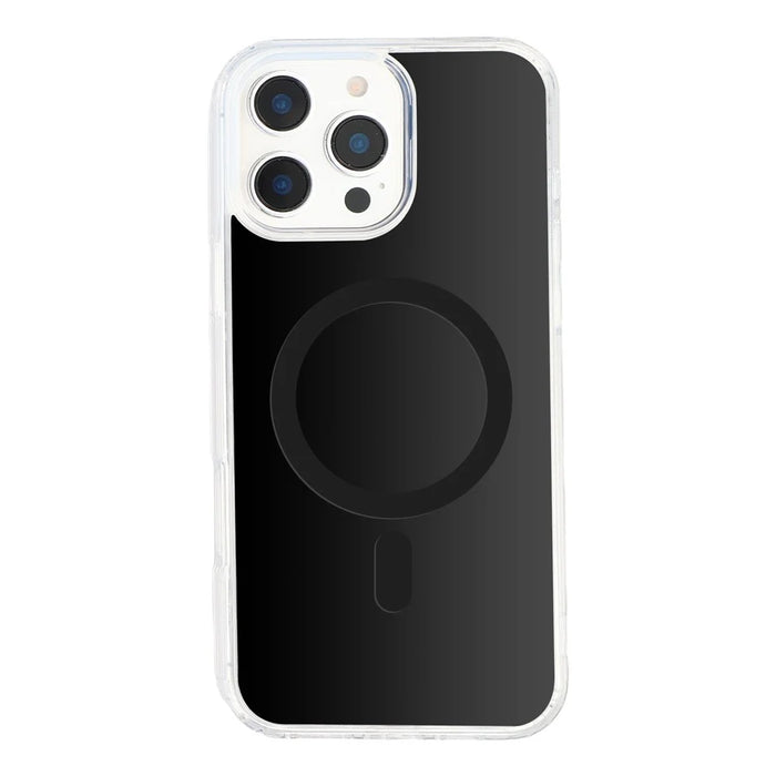 For iPhone 16 Pro Magnetic Case PC + TPU Drop-Resistant Protective Phone Cover - Black - 2