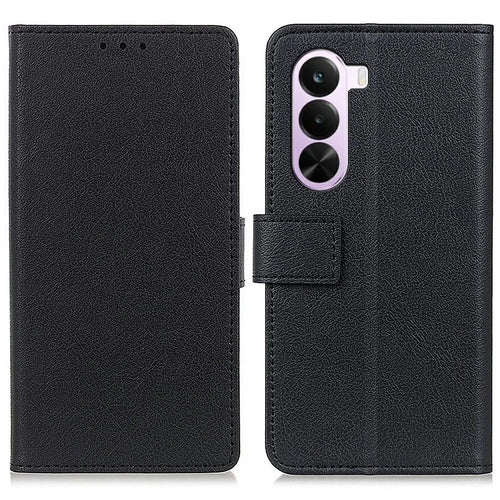 For OnePlus Nord CE6 Lite 5G Case PU Leather Stand Wallet Phone Cover - Black - 1