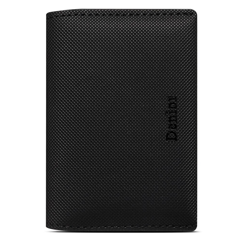 DENIOR V26 Magnetic Card Holder for iPhone 17e / Air / 17 / 17 Pro / 17 Pro Max / 16e / 16 / 16 Plus / 16 Pro / 16 Pro Max Diamond Texture Wallet Stand - Black - 3